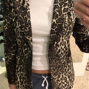 Alice + Olivia Leopard Print Blazer